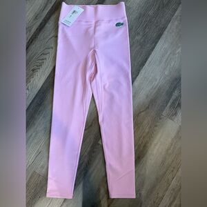 Lacoste Pink Leggings Soft Stretchy Fit